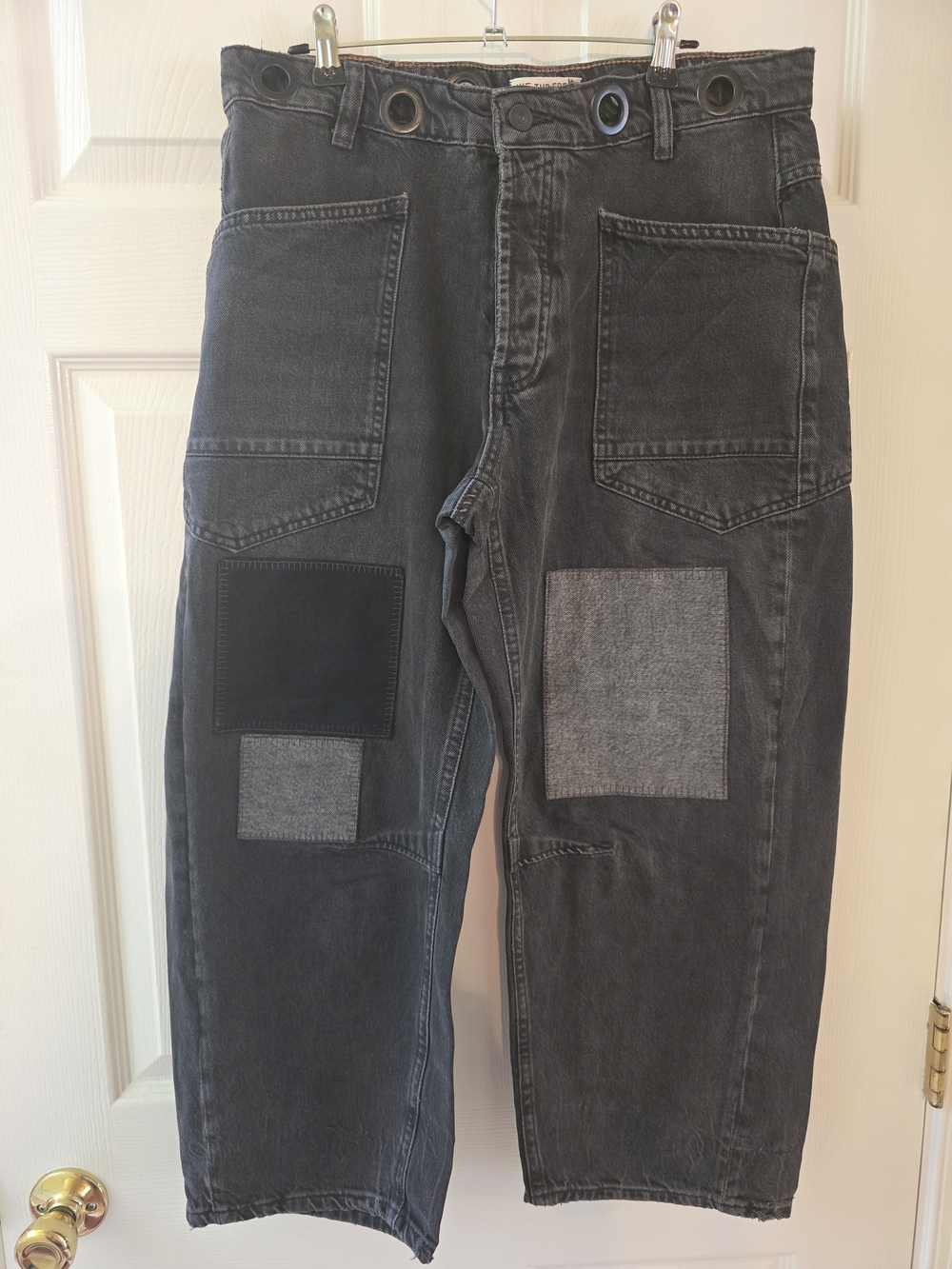 NWOT We The Free Patchwork Moxy Jeans 27 Short
